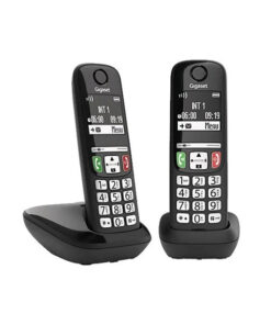 Gigaset Basic 100 Duo Ασύρματο Τηλέφωνο Duo Μαύρο