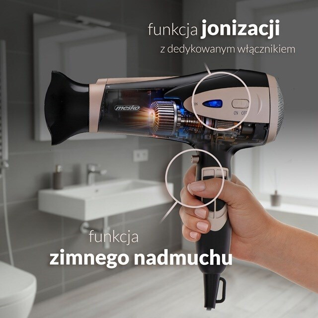 Adler Ionic Πιστολάκι Μαλλιών με Φυσούνα 2400W MS 2287 - Image 6