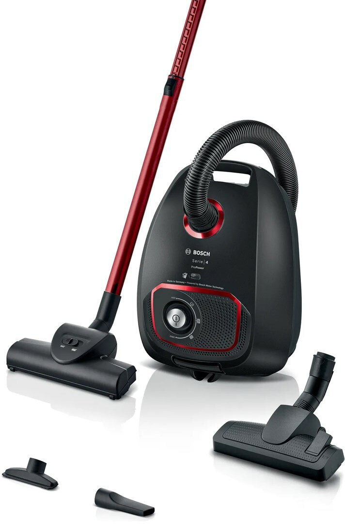 Bosch BGB41POW1 Ηλεκτρική Σκούπα 850W με Σακούλα 4lt Μαύρη