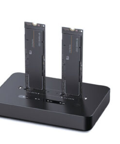 Alternative view of Gembird Dd2-u3m2 Desktop Dual Drive Usb Type-c M.2 Nvme Sata Ssd Docking Station Black Gem