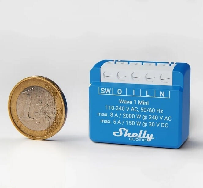 Shelly Wave 1 Mini Smart Ενδιάμεσος Διακόπτης με Σύνδεση Z-Wave - Image 4