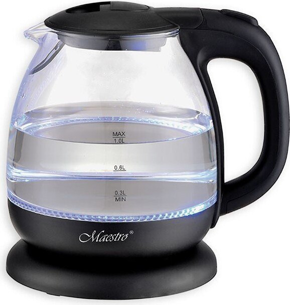 Maestro Βραστήρας 1lt 1100W Μαύρος MR-055-BLACK