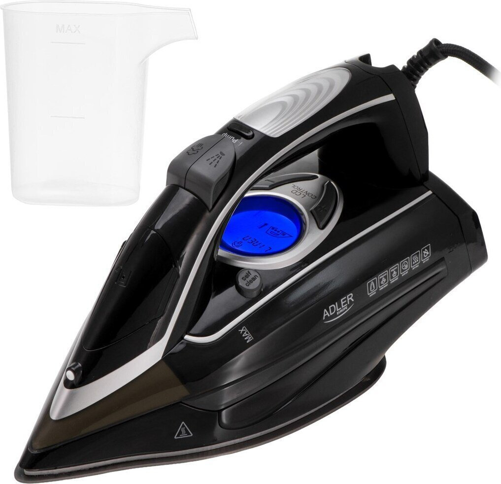 Adler AD 5054 Σίδερο Ατμού 3000W με Κεραμική Πλάκα και Συνεχόμενη Παροχή Ατμού 65gr/min
