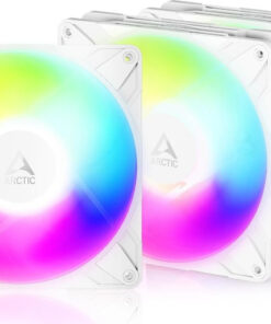 Arctic P14 Pro Reverse Case Fan 140mm με ARGB Φωτισμό και Σύνδεση 3-Pin / 4-Pin PWM 3τμχ Λευκό