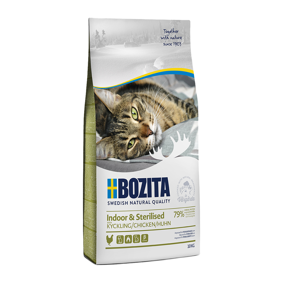 Bozita Indoor & Sterilised Ξηρά Τροφή για Στειρωμένες Γάτες με Κοτόπουλο 10kg