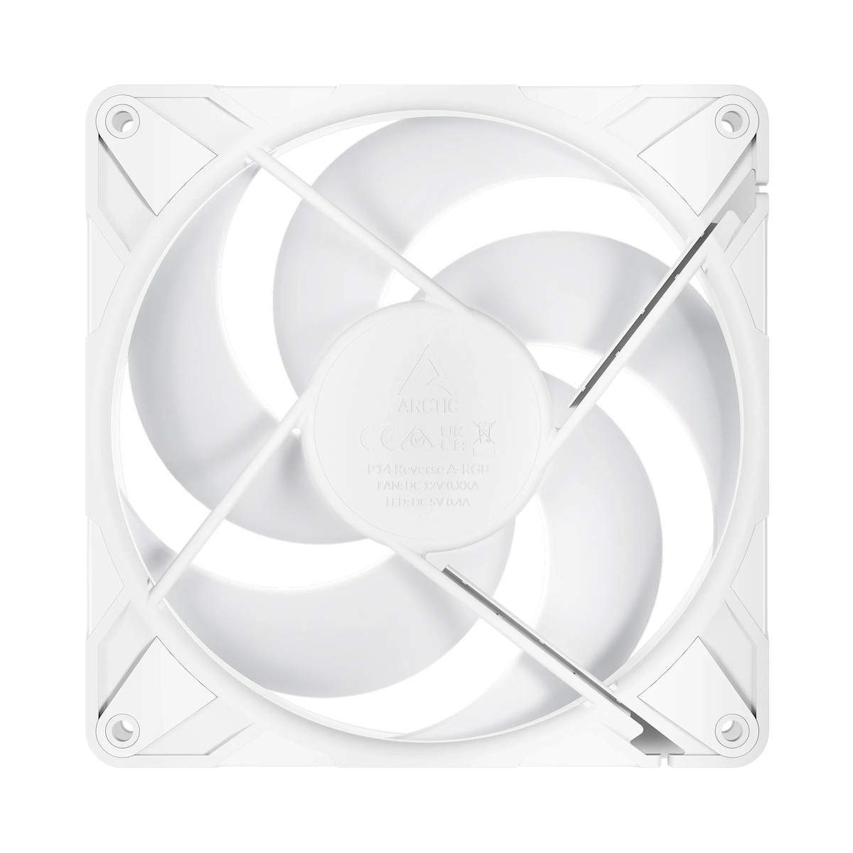 Arctic P14 Pro Reverse Case Fan 140mm με ARGB Φωτισμό και Σύνδεση 3-Pin / 4-Pin PWM 3τμχ Λευκό - Image 8
