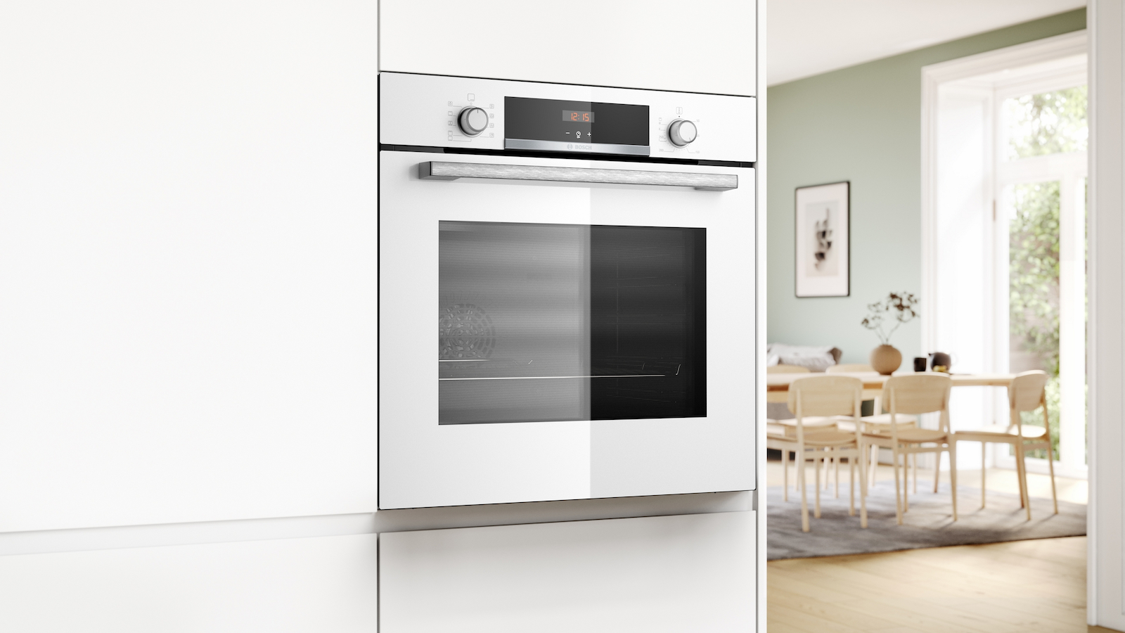 Bosch HBA534BW3 Φούρνος άνω Πάγκου 71lt Π59.4εκ. Λευκός - Image 6