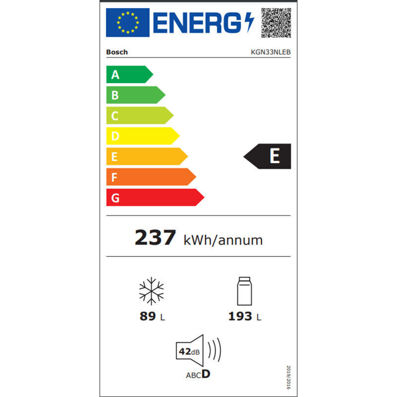 Bosch Ψυγειοκαταψύκτης 282lt Total NoFrost Υ176xΠ60xΒ66εκ. Inox KGN33NLEB - Image 8