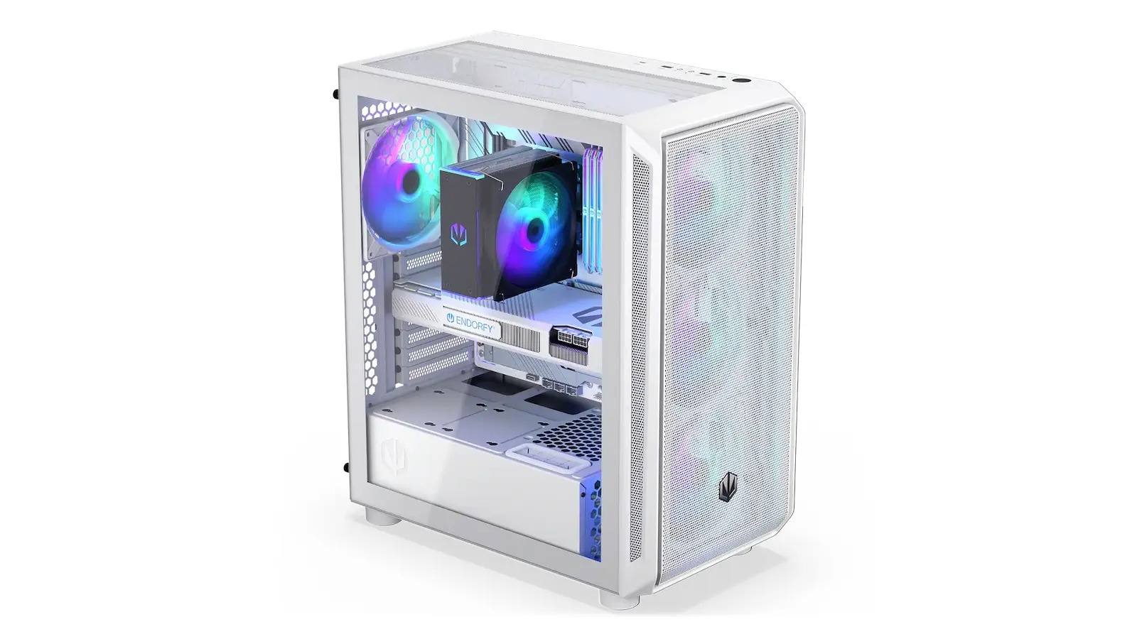 Endorfy Arx 500 ARGB Gaming Midi Tower Κουτί Υπολογιστή Λευκό - Image 4
