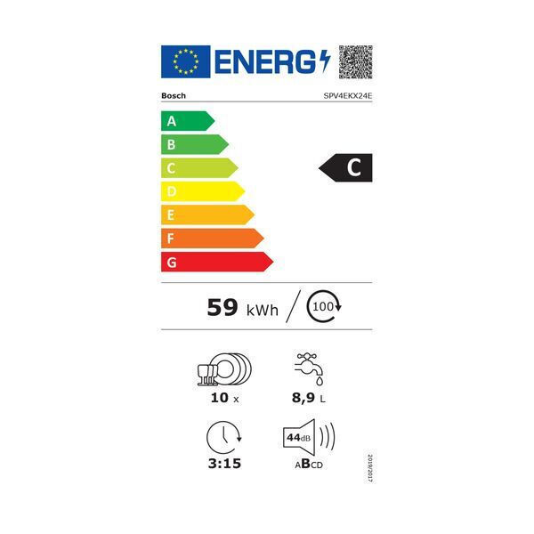 Bosch Πλήρως Εντοιχιζόμενο Πλυντήριο Πιάτων με Wi-Fi για 10 Σερβίτσια EfficientDry Π44.8xY81.5εκ. SPV4EKX24E - Image 10