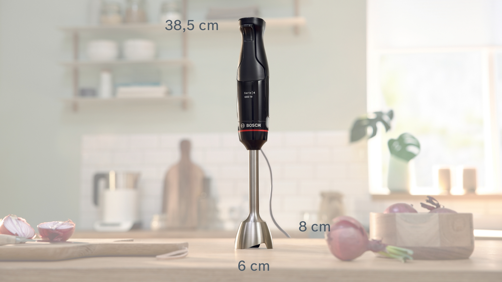 Bosch MSM4B610 Ραβδομπλέντερ με Ανοξείδωτη Ράβδο 1000W Μαύρο - Image 8
