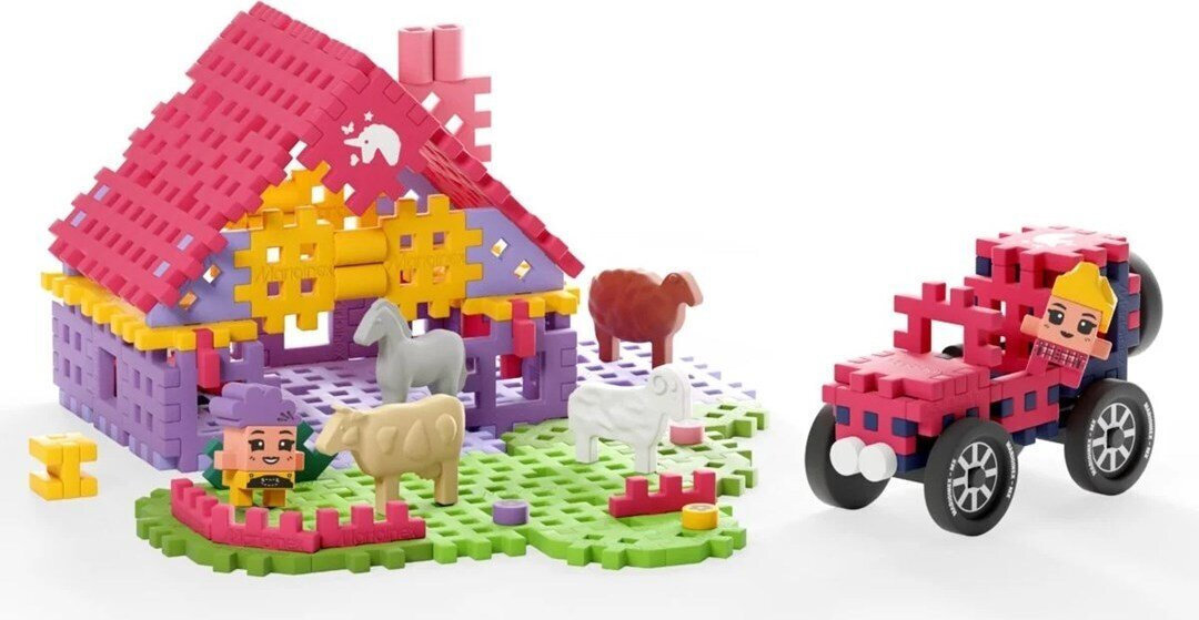 Marioinex Τουβλάκια Mini Waffle Farmer για 6+ Ετών 112τμχ - Image 2
