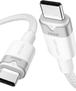 Alternative view of Vention USB 2.0 Cable USB-C male - USB-C 240W Λευκό 1m