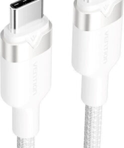 Alternative view of Vention USB 2.0 Cable USB-C male - USB-C 60W Λευκό 2m