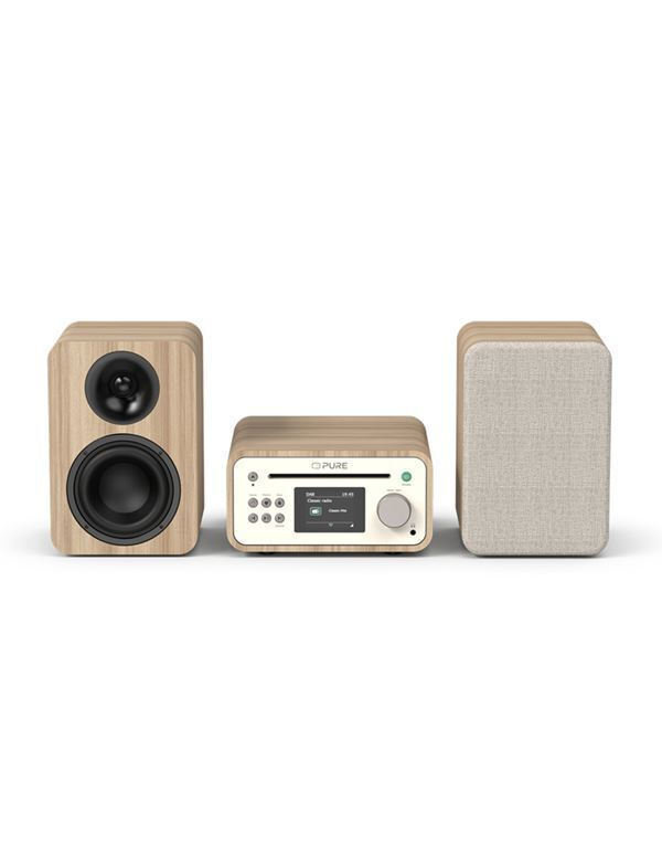 Pure Ηχοσύστημα 2.0 Classic Stereo Mini με CD Player και Bluetooth Λευκό