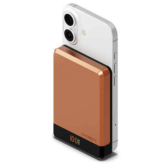 Cygnett MagSlim MagSafe Power Bank 5000mAh Champagne