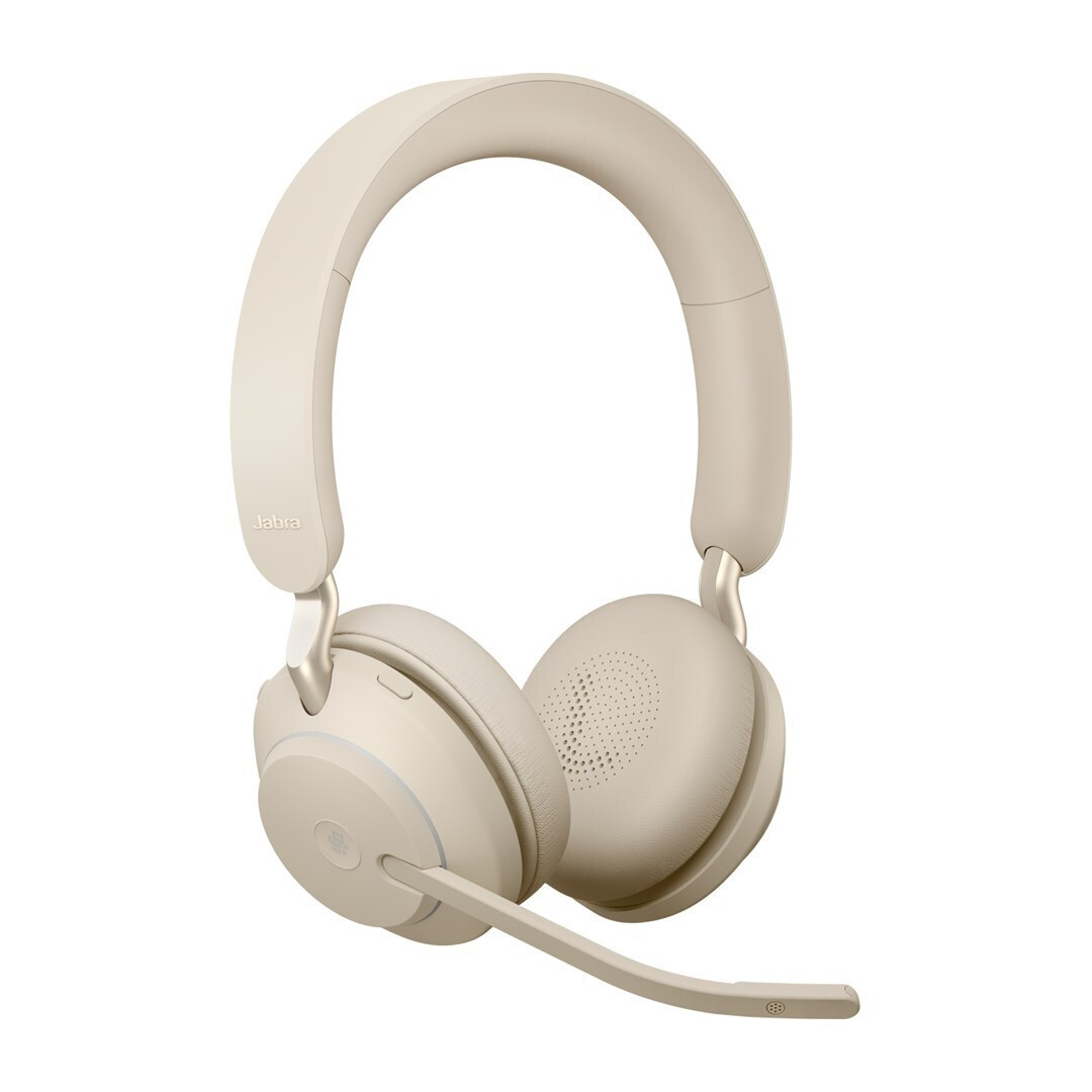 Jabra Evolve2 65 VOIP Headset Link380c MS Stereo Beige (26599-999-898)