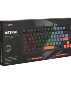 Savio Astral Gaming Πληκτρολόγιο με RGB φωτισμό (Αγγλικό US)
