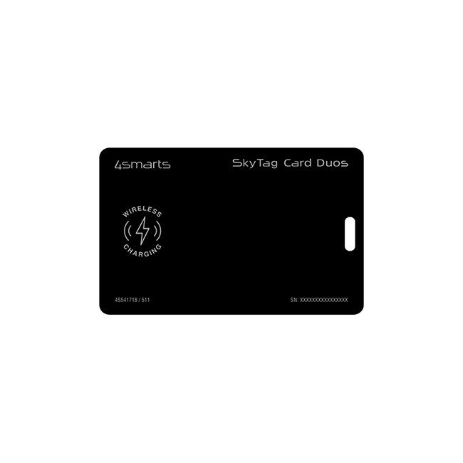 4Smarts SkyTag Card Duos Bluetooth Tracker Μαύρο