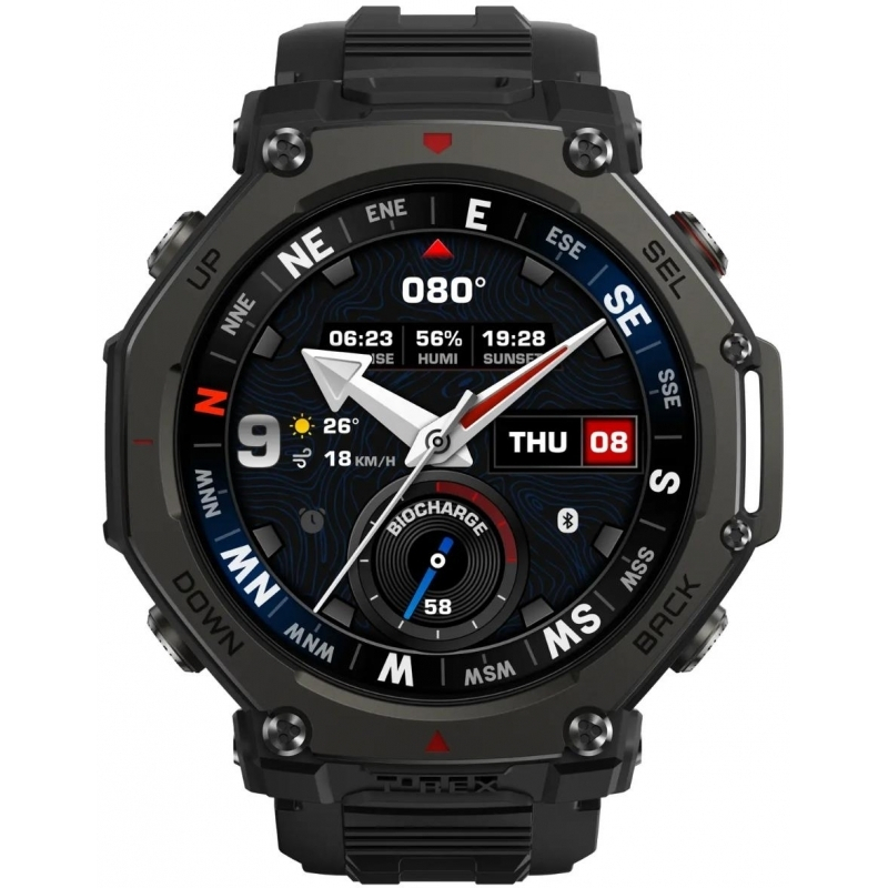 Amazfit T-Rex 3 Pro Titanium 44mm Αδιάβροχο Smartwatch (Tactical Black) - Image 2