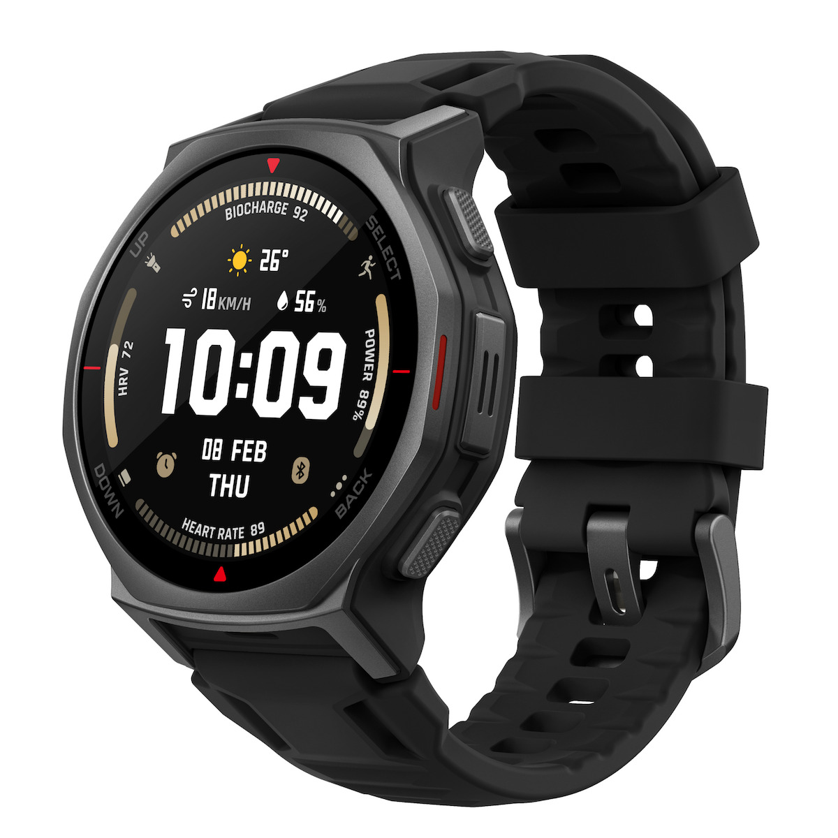 Amazfit T-Rex 3 Pro Titanium 44mm Αδιάβροχο Smartwatch (Tactical Black) - Image 3