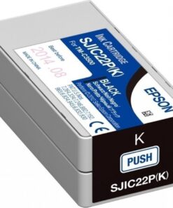 Epson SJIC22P Γνήσιο Μελάνι Εκτυπωτή InkJet Μαύρο (C33S020601)