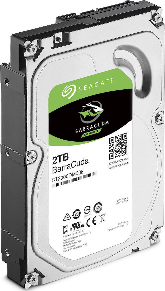 Seagate Barracuda 2TB HDD Σκληρός Δίσκος 3.5" SATA III 7200rpm με 256MB Cache για Desktop ST2000DM008 - Image 2