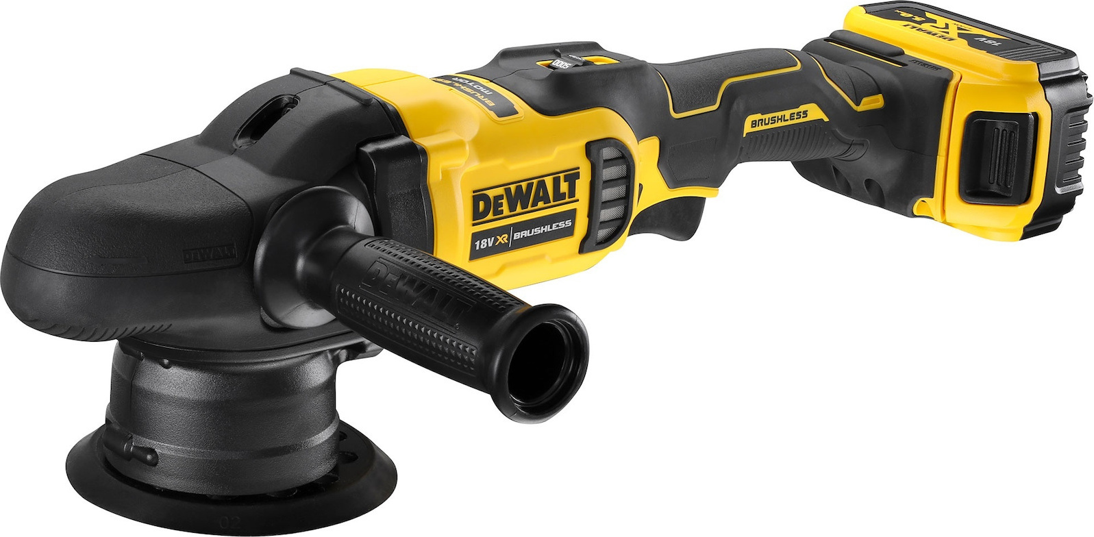 Dewalt Dual Action Αλοιφαδόρος Brushless 18V 2x5Ah με Ταχύτητα 2000-5500rpm & Ρύθμιση Στροφών