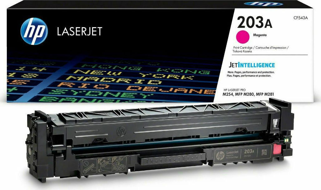 HP 203A Γνήσιο Toner Laser Εκτυπωτή Ματζέντα 1300 Σελίδων (CF543A)