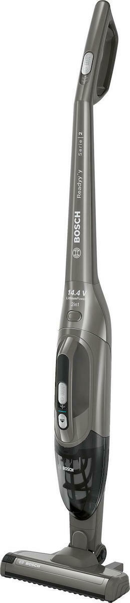 Bosch Readyy'y Serie 2 Επαναφορτιζόμενη Σκούπα 2 σε 1 Stick & Χειρός 14.4V Γκρι