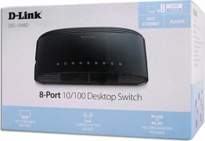 D-Link DES-1008D Unmanaged L2 Switch με 8 Θύρες Ethernet - Image 7
