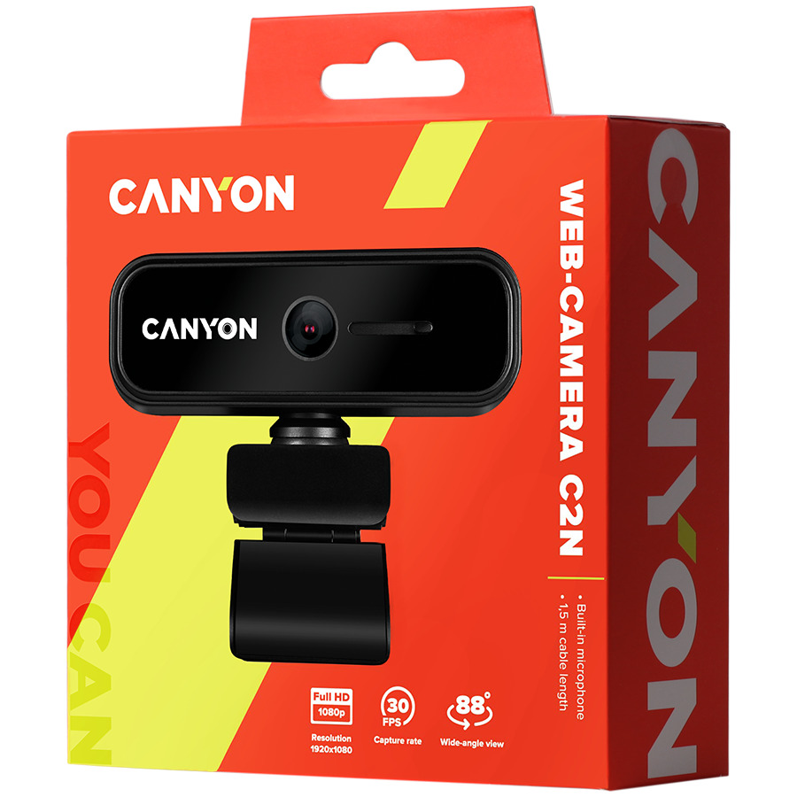 Canyon C2N Web Camera Full HD 1080p CNE-HWC2N - Image 3