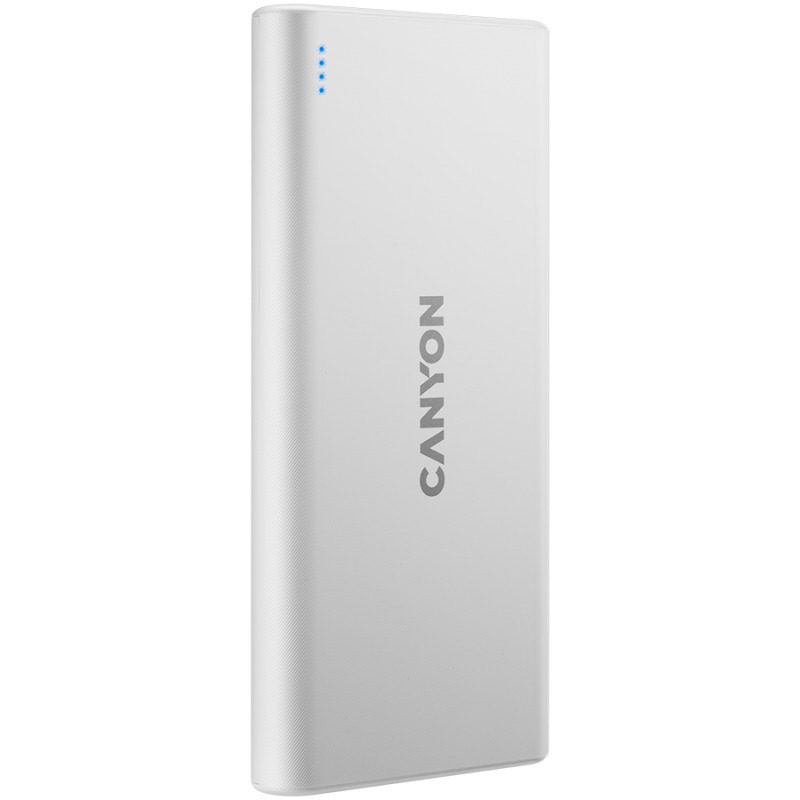 Canyon PB-106 Power Bank 10000mAh με 2 Θύρες USB-A Λευκό - Image 2