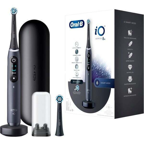 Oral-B iO Series 8N Ηλεκτρική Οδοντόβουρτσα με Χρονομετρητή, Αισθητήρα Πίεσης και Θήκη Ταξιδίου Black Onyx - Image 2