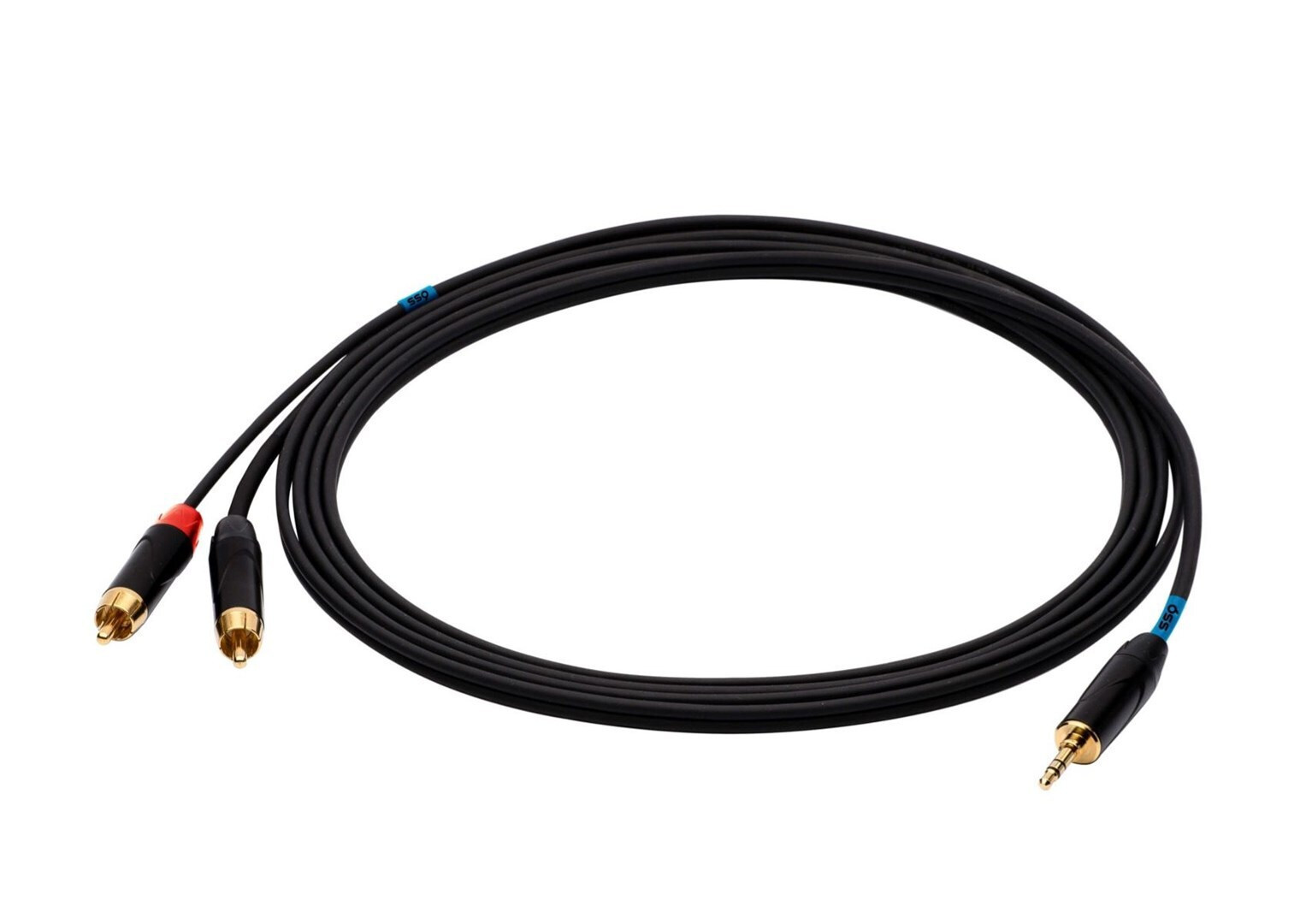 Καλώδιο 3.5mm male - 2x RCA male Μαύρο 3m (SS-1423) - Image 2