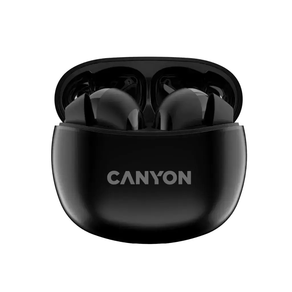 Canyon TWS-5 In-ear Bluetooth Handsfree Ακουστικά με Θήκη Φόρτισης Μαύρα - Image 4