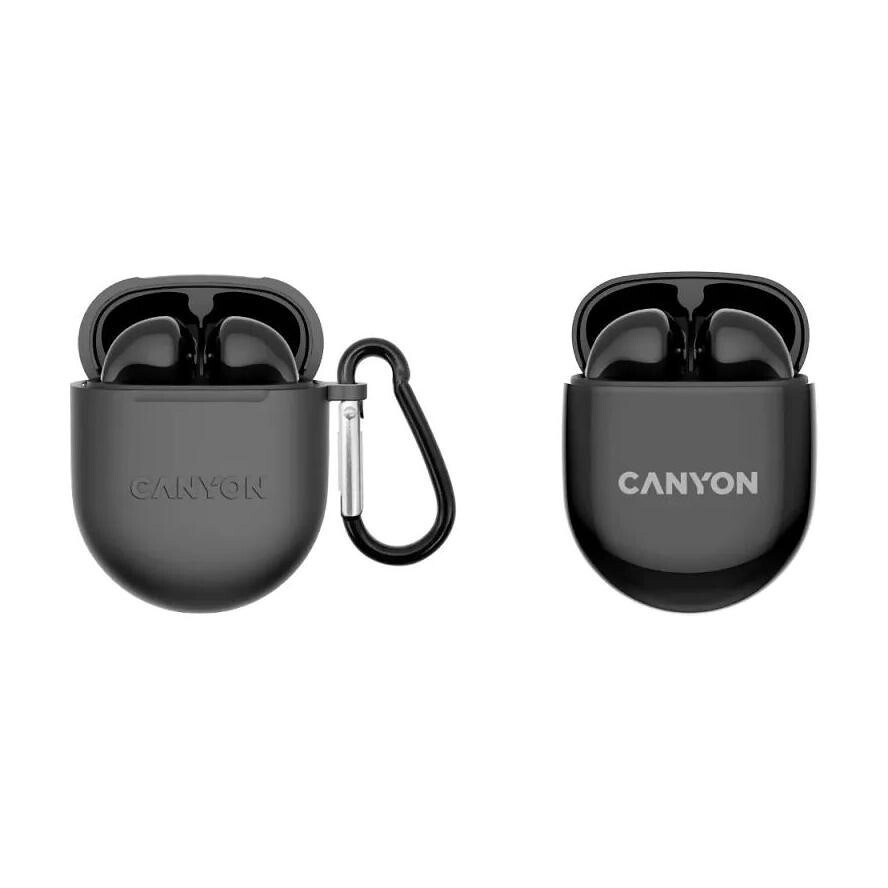 Canyon In-ear Bluetooth Handsfree Ακουστικά με Θήκη Φόρτισης Μαύρα - Image 2