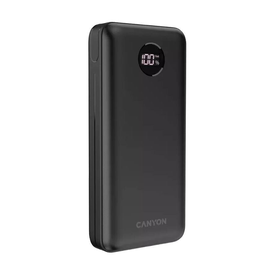 Canyon PB-2002 Ηλιακό Power Bank 20000mAh 18W Power Delivery Μαύρο - Image 2