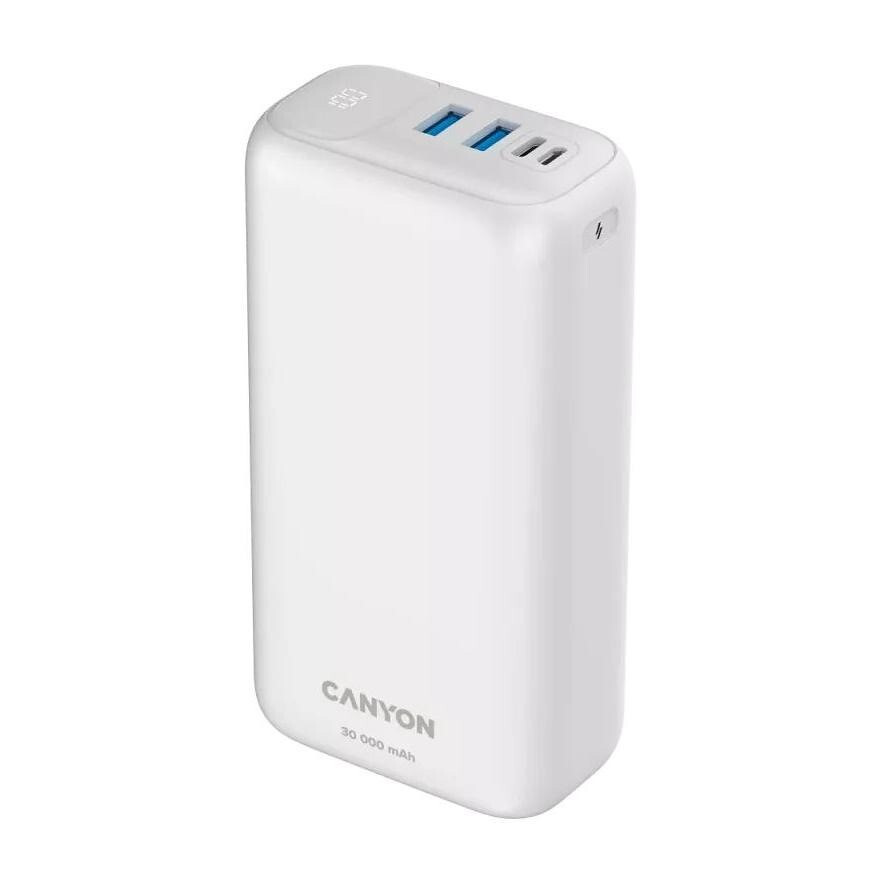 Canyon PB-301 Ηλιακό Power Bank 30000mAh 20W Power Delivery / Quick Charge 3.0 Λευκό - Image 2