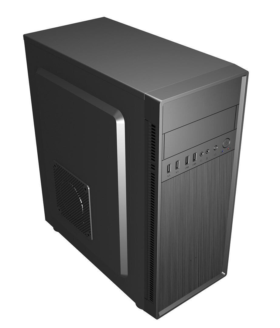 Gembird Fornax 160 Midi Tower Κουτί Υπολογιστή Μαύρο - Image 2