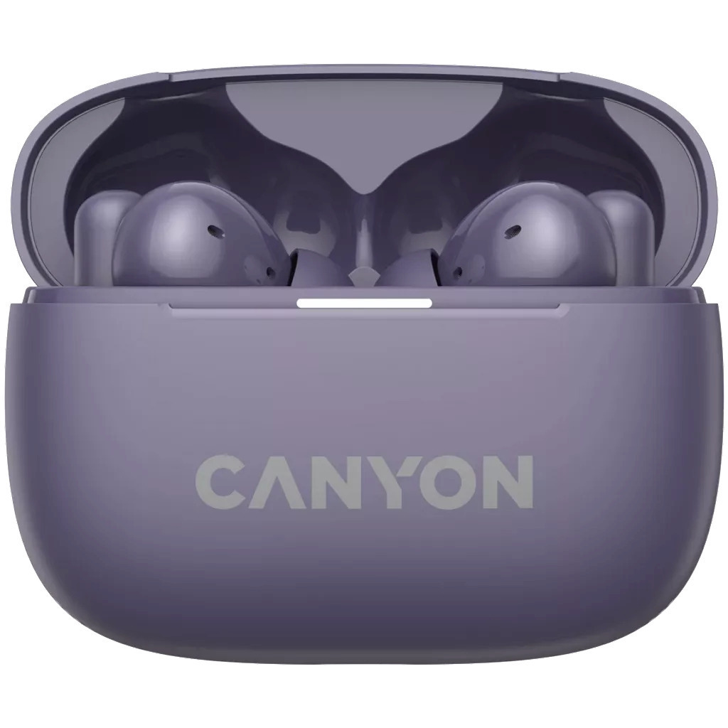 Canyon TWS-10 In-ear Bluetooth Handsfree Ακουστικά με Θήκη Φόρτισης Μωβ - Image 2