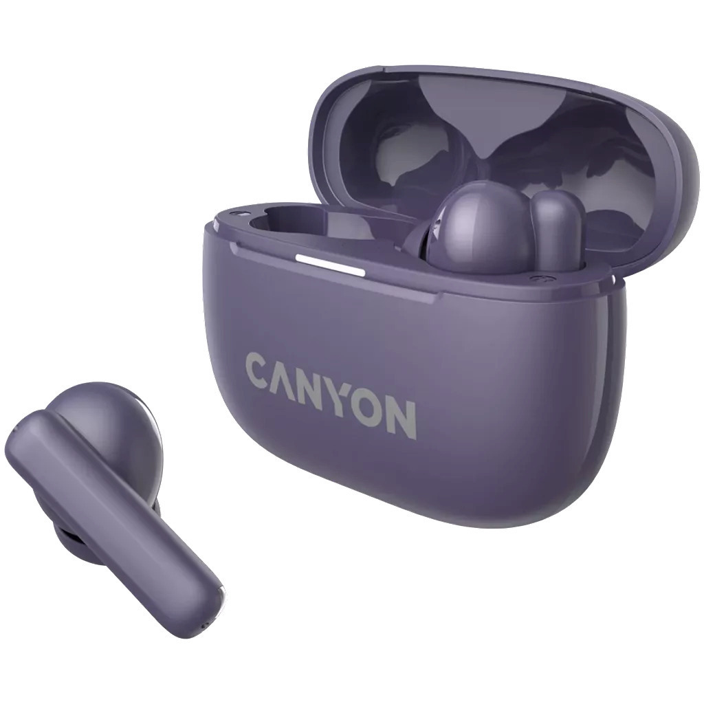 Canyon TWS-10 In-ear Bluetooth Handsfree Ακουστικά με Θήκη Φόρτισης Μωβ - Image 3