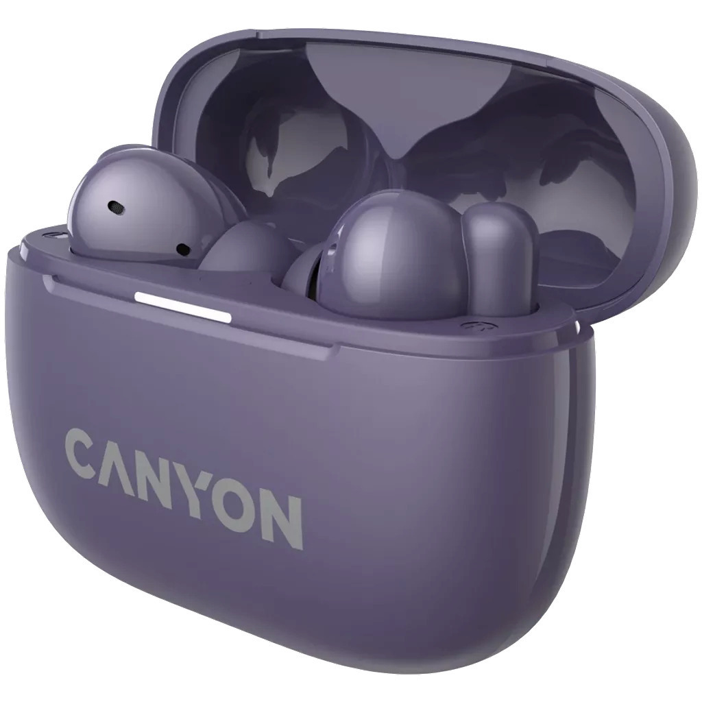 Canyon TWS-10 In-ear Bluetooth Handsfree Ακουστικά με Θήκη Φόρτισης Μωβ - Image 4