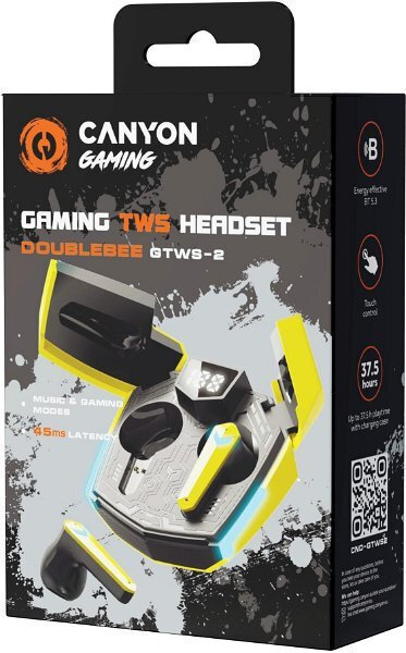 Canyon Gtws-2 In-ear Bluetooth Handsfree Ακουστικά με Θήκη Φόρτισης Κίτρινα - Image 5