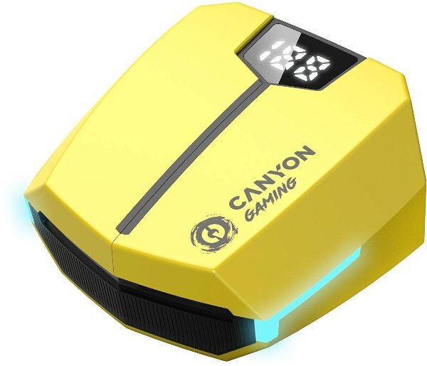 Canyon Gtws-2 In-ear Bluetooth Handsfree Ακουστικά με Θήκη Φόρτισης Κίτρινα - Image 4