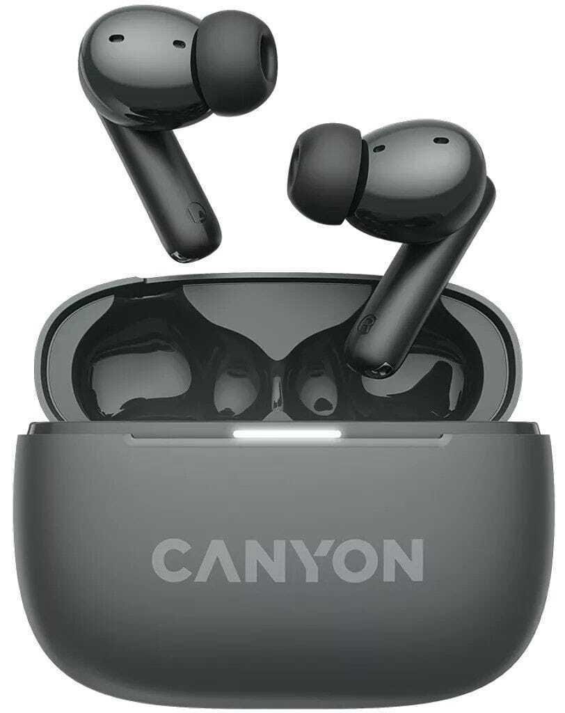 Canyon TWS-10 In-ear Bluetooth Handsfree Ακουστικά με Θήκη Φόρτισης Μαύρα