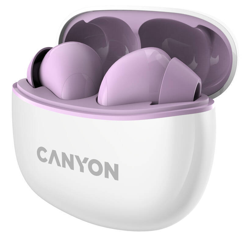 Canyon TWS-5 In-ear Bluetooth Handsfree Ακουστικά με Θήκη Φόρτισης Μωβ - Image 3