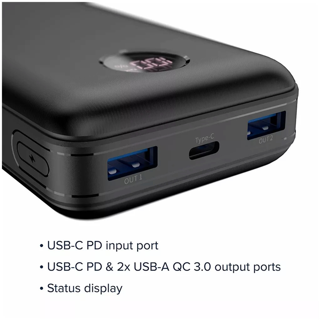 Canyon PB-2002 Ηλιακό Power Bank 20000mAh 18W Power Delivery Μαύρο - Image 3
