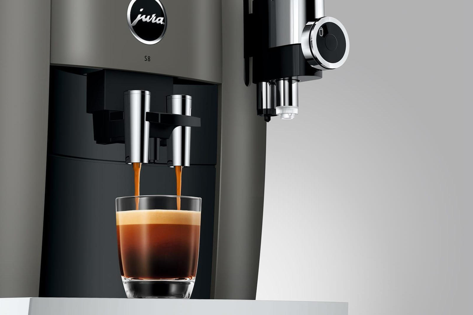 Jura S8 Αυτόματη Μηχανή Espresso 1450W Πίεσης 15bar με Μύλο Άλεσης Dark Inox - Image 4