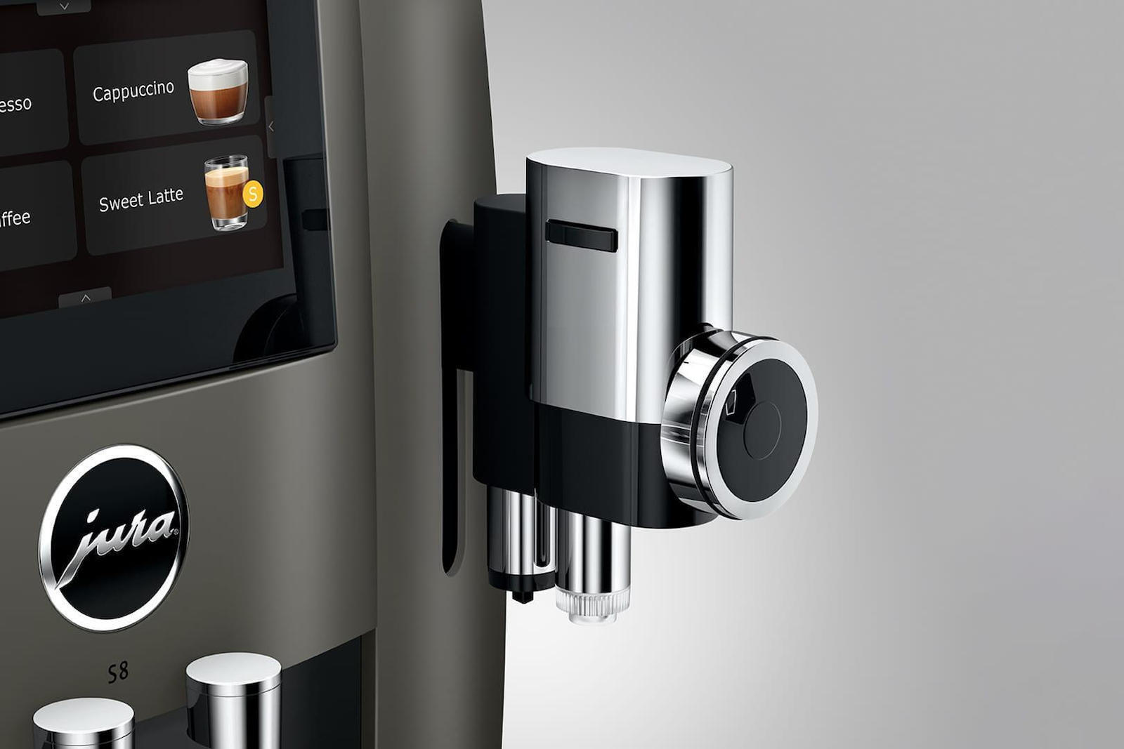 Jura S8 Αυτόματη Μηχανή Espresso 1450W Πίεσης 15bar με Μύλο Άλεσης Dark Inox - Image 6
